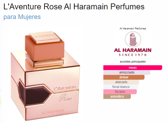 HARAMAIN AL HARAMAIN L´AVENTURE ROSE FEM