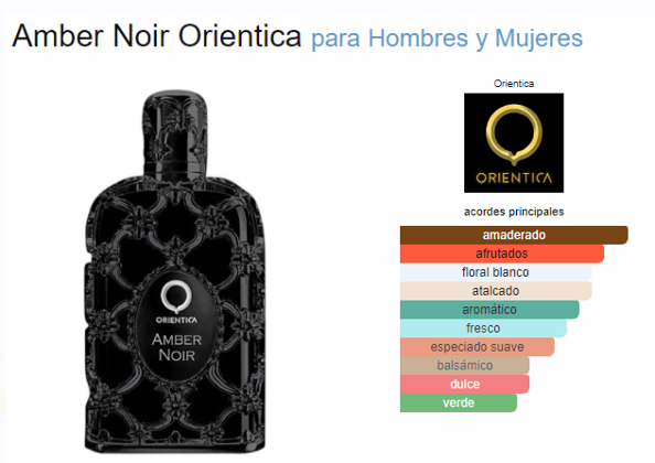 ORIENTICA AMBER NOIR UNISEX