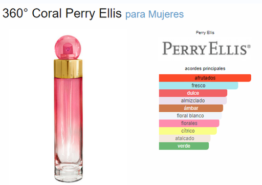 [420332] PERRY ELLIS 360 CORAL FEM