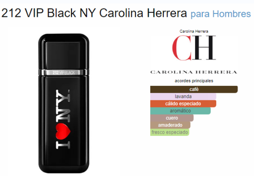 [420535] CAROLINA HERRERA 212 VIP BLACK I LOVE NY MEN