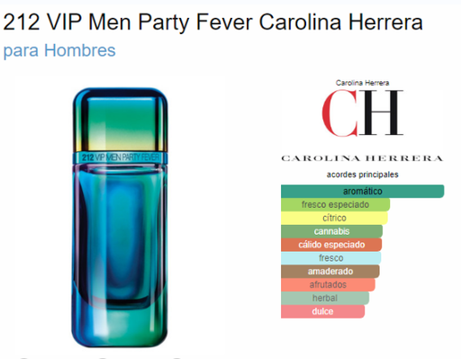 [420538] CAROLINA HERRERA 212 VIP PARTY FEVER MEN