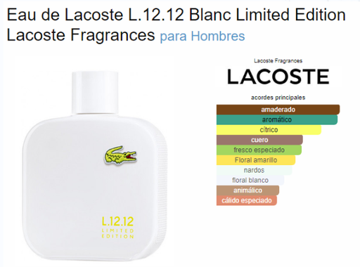 [420623] LACOSTE BLANC EAU INTENSE MEN