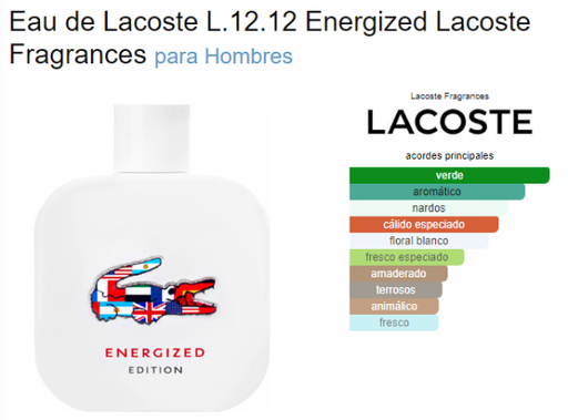 [420624] LACOSTE ENERGISE MEN