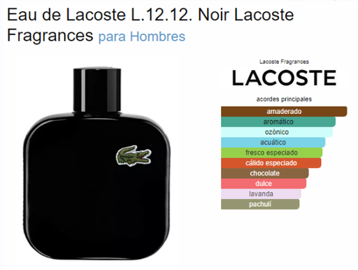 [420629] LACOSTE NOIR MEN
