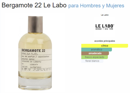 [420638] LE LABO BERGAMOTE 22 UNISEX