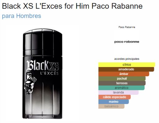 [420659] PACO RABANNE BLACK XS LEXCESS MEN